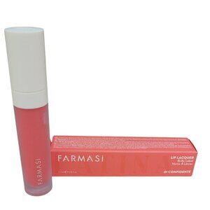 FARMASI Latina Lip Lacquer 01 Confidente Vibrant Long Lasting Coral 0.18 fl.oz